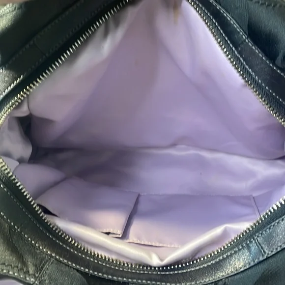 COACH 13894 black canvas/leather hobo shoulder bag. - Picture 15 of 15